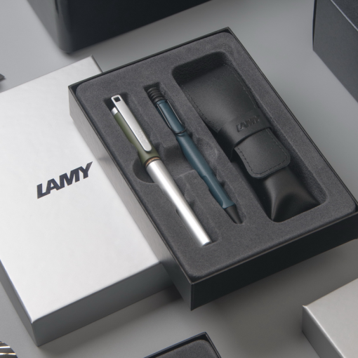 LAMY SAFARI & NEXX 經典雙入筆套禮盒 (鋼筆+原子筆 - 森綠藍)