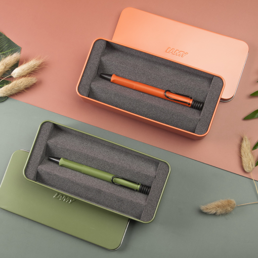 LAMY Safari origin限量 原子筆 筆套 鐵禮盒 – Terra Red 叢林紅