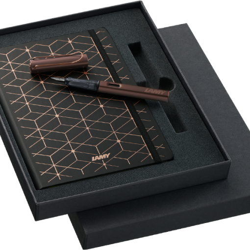 LAMY Lx 奢華 限量 栗子棕鋼筆+A5筆記本禮盒