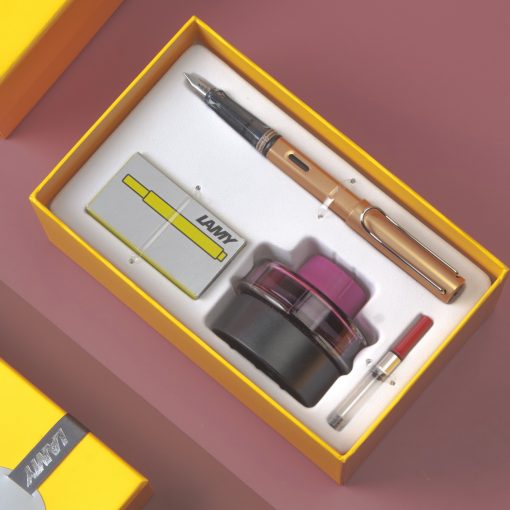 LAMY AL STAR 恆星系列 限量 古銅金鋼筆墨水禮盒 – 古銅金 ( 限定色)