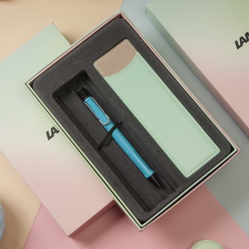 LAMY 2011 SAFARI Aquamarine 限量 海水藍 原子筆  馬卡龍筆套禮盒 【官網限定】