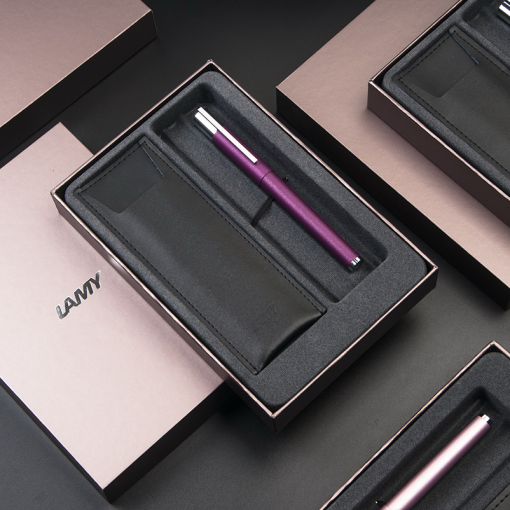 LAMY Scala 系列 限量 鋼筆 單入筆套禮盒（栗子棕色禮盒） – 紫羅蘭