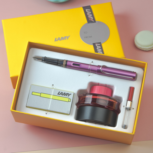 LAMY AL star 恆星系列 限量  紫焰紅鋼筆墨水禮盒 – 紫焰紅 ( 限定色)