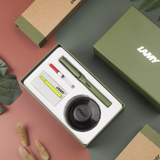LAMY Safari origin 鋼筆墨水禮盒 限量Savanna Green 叢林綠