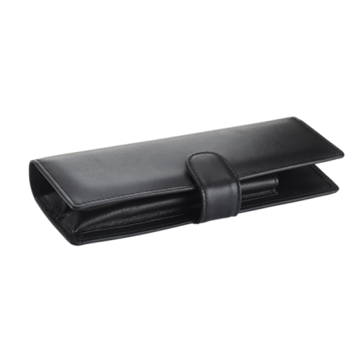 A402 二入筆 真皮 二折筆套夾