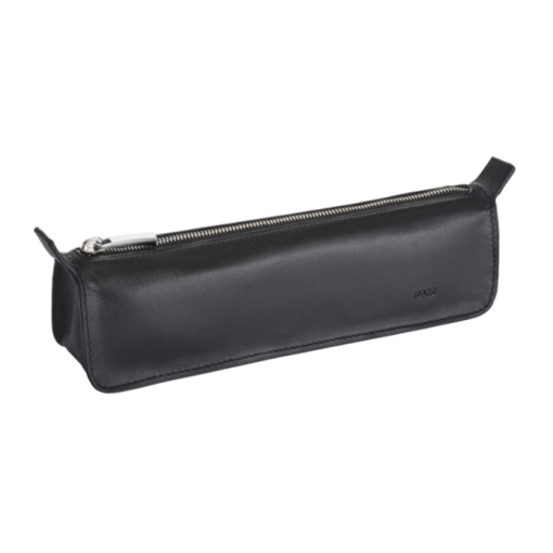 A405真皮 拉鍊 三角筆袋